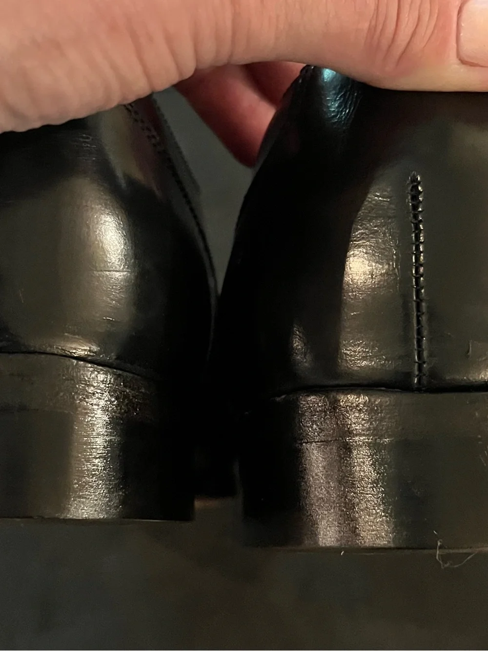 Florsheim Black Cap-Toe Lace-Up Derby Dress Shoes